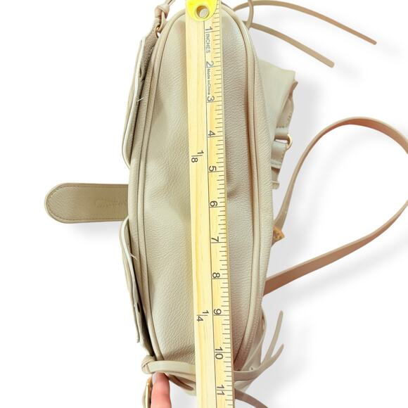 Betsey Johnson Festival RARE Gold Vegan Leather Butterfly Boho Y2K Crossbody Bag - Picture 11 of 14